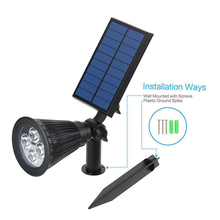 Petit éclairage à la torche solaire Led jardin extérieur Lumière solaire
