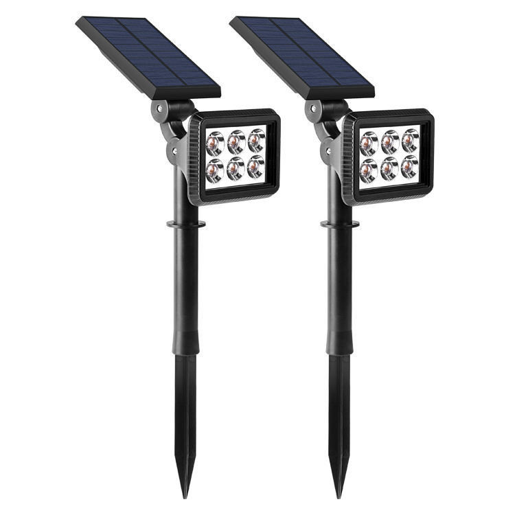 Lumière solaire IP65 étanche à l'eau alimentée à l'énergie solaire LED extérieure Spot Lawn Spike Light 300lm