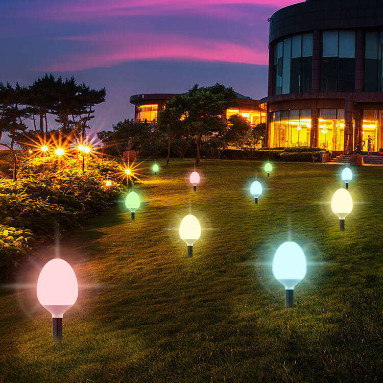 Lumières à boules solaires 50000 heures de travail Durée de vie pour le jardin Décoration de fête de Noël
