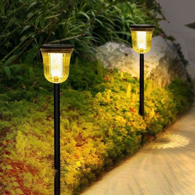 50000 heures de travail Durée de vie Lumière de paysage LED solaire pour la décoration de jardin
