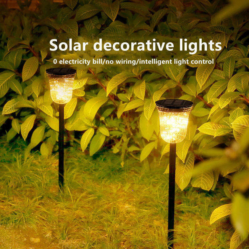 Éclairage solaire pour jardin extérieur étanche à l'eau