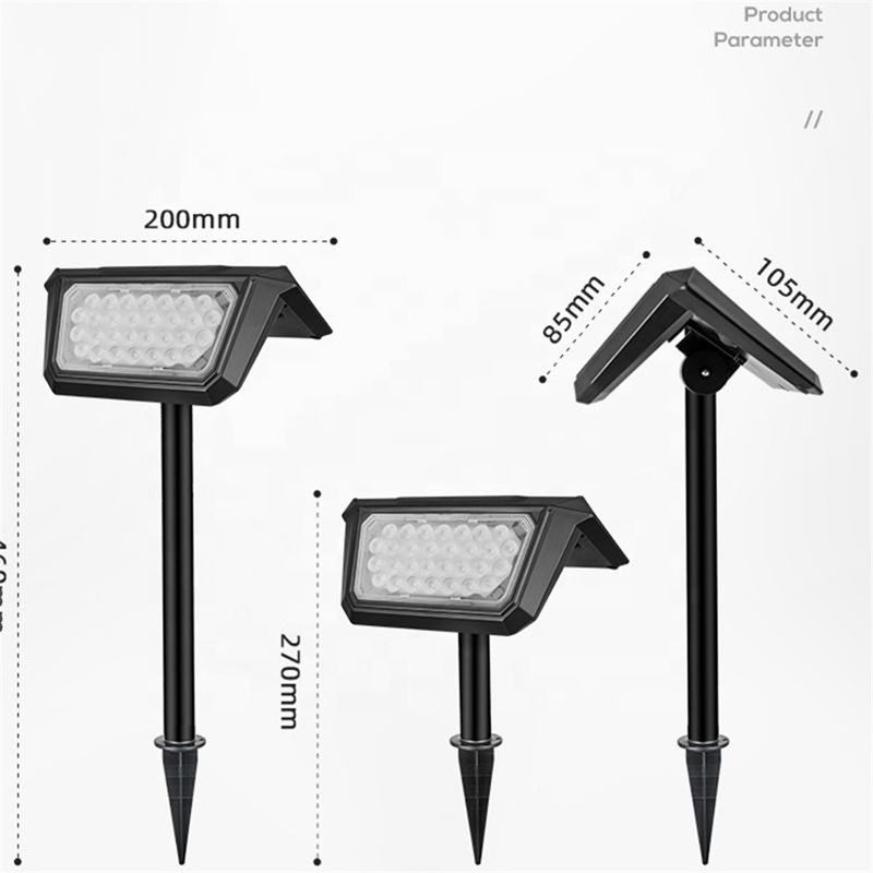 Éclairage solaire pour jardin de jardinage de la piscine de l'entrée de tension V DC 5.5V