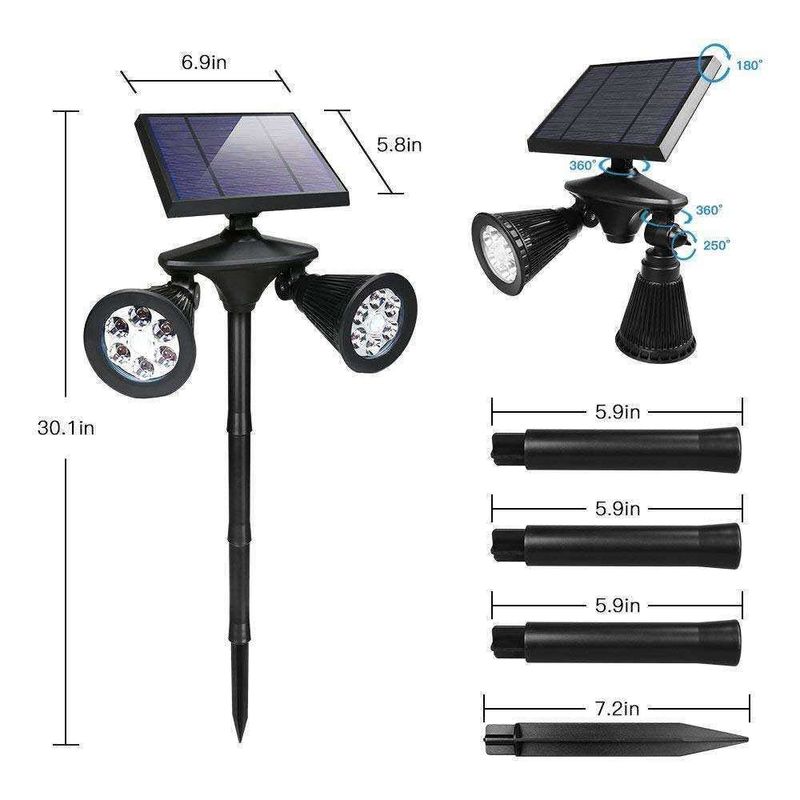 Lumière murale à capteur de mouvement 12LED en acier inoxydable