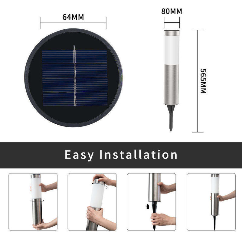 Lumière solaire LED imperméable à l'eau IP66 pour une décoration de jardin extérieur supérieure