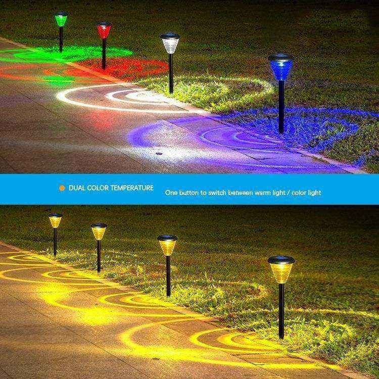 Température de fonctionnement Lumière solaire de rue à LED pour villa jardin Lumières d'herbe de sol insérées
