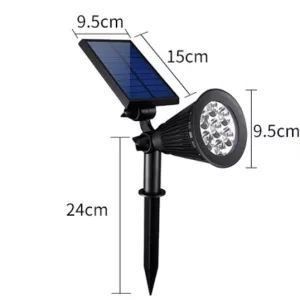 Grade IP44 et durée de vie de 40000 lampes à LED solaires pour jardin extérieur