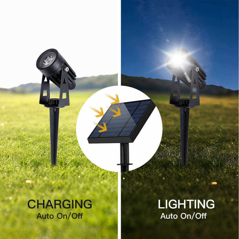 Lampe de 90lm/w Efficacité lumineuse Aluminium Soleil jardin LED Lumière pour paysage et arbre