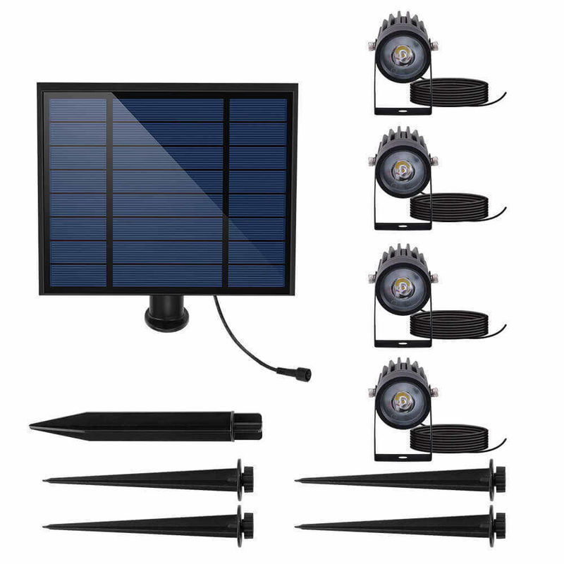 Lampe de 90lm/w Efficacité lumineuse Aluminium Soleil jardin LED Lumière pour paysage et arbre