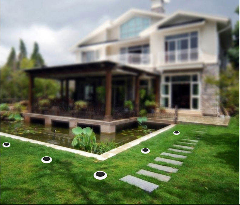 Lumière solaire pour l'éclairage extérieur décoratif coloré dans la villa de jardin