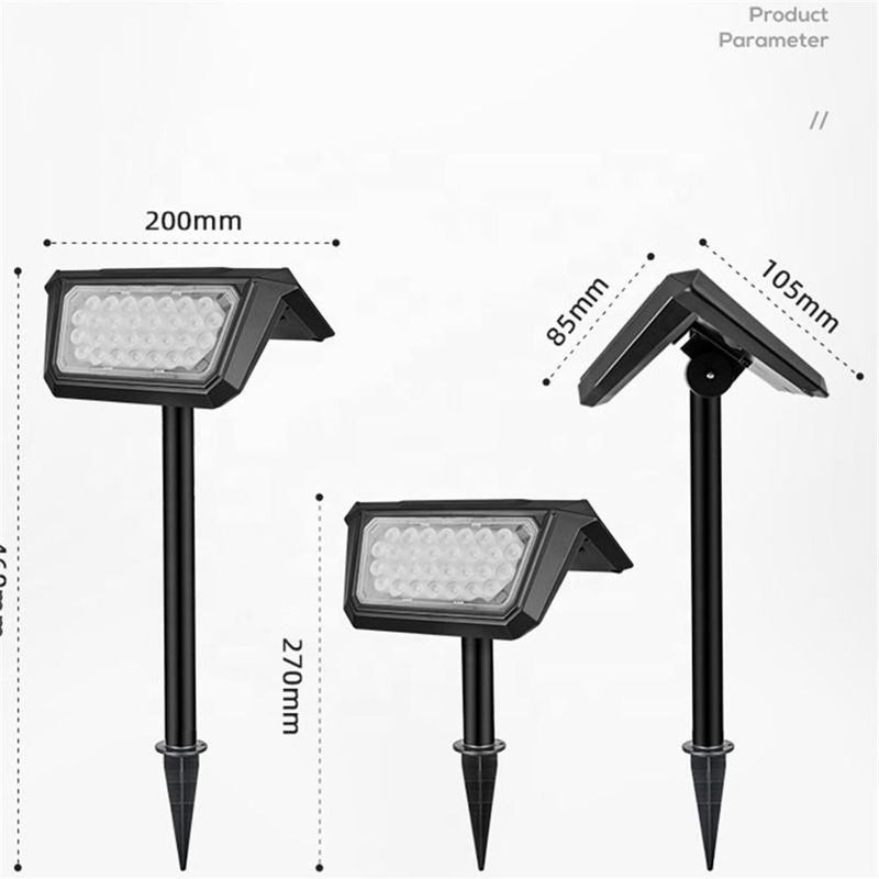 Indice de rendu des couleurs élevé Ra 80 Lampes solaires pour jardin extérieur décoratif paysager