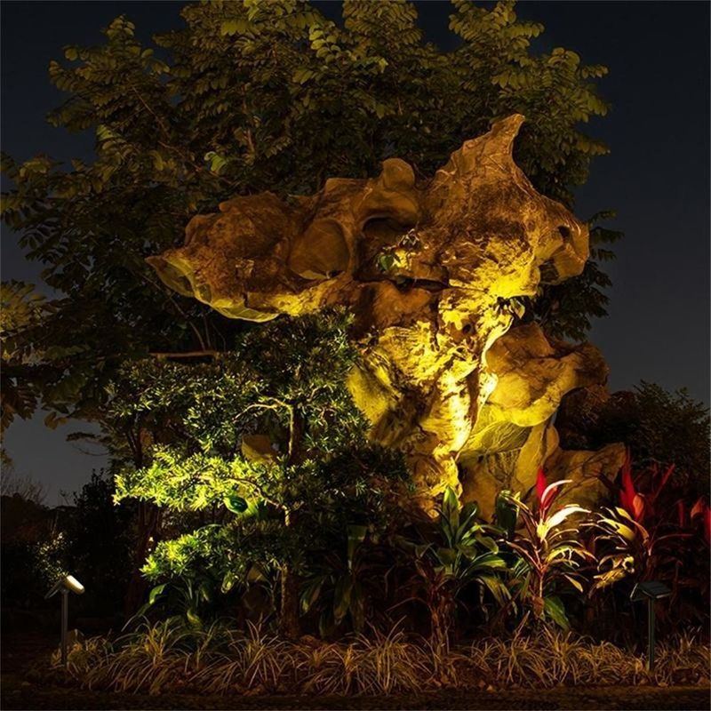 Indice de rendu des couleurs élevé Ra 80 Lampes solaires pour jardin extérieur décoratif paysager