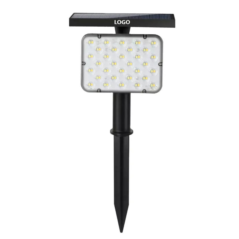 Lumière de jardin à 64 LED à énergie solaire IP65 Éclairage de scène de paysage extérieur 2 en 1
