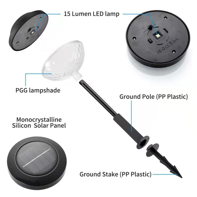 Lumière solaire G à LED extérieur jardin Villa paysage avec et 85lm lampe Flux lumineux