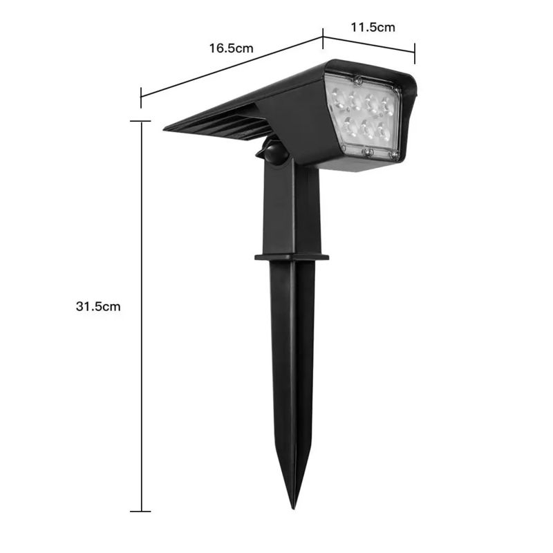 Lumière solaire à LED étanche à l'eau pour jardin extérieur