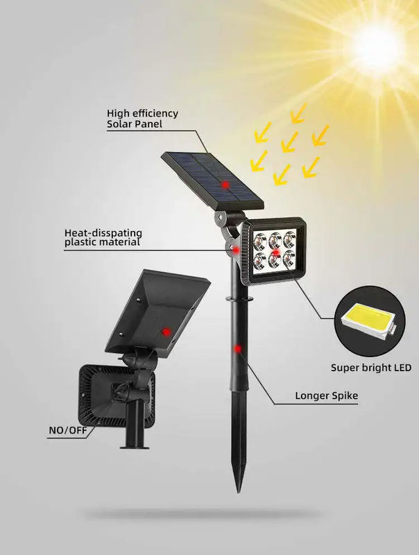 Lumière solaire de jardin avec une tension d'entrée de 3,7 V