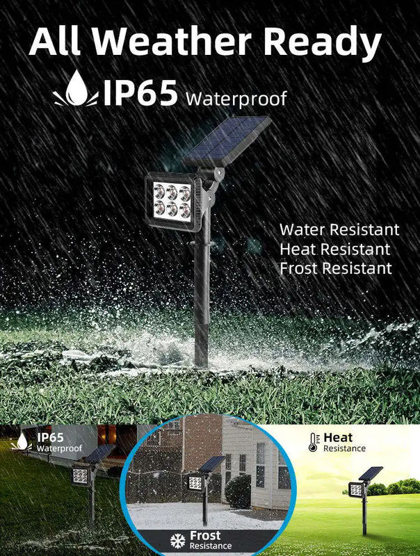 Lumière solaire de jardin avec une tension d'entrée de 3,7 V