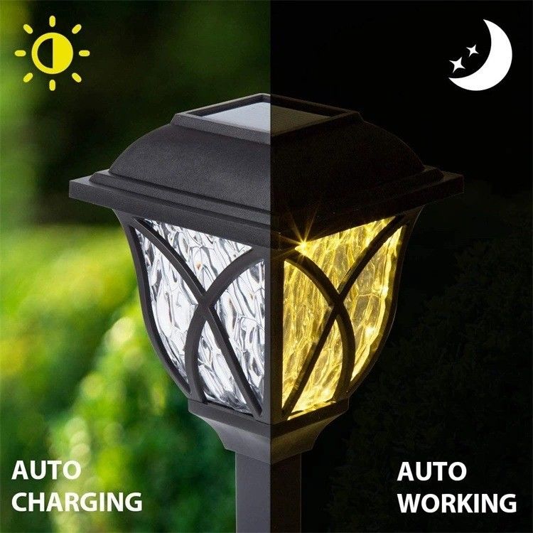 Lampe de jardin extérieure de jardin avec lampe de sol solaire à l'épreuve de l'eau