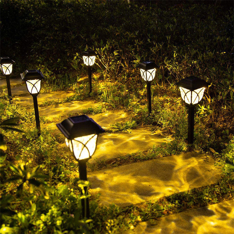 Lampe de jardin extérieure de jardin avec lampe de sol solaire à l'épreuve de l'eau