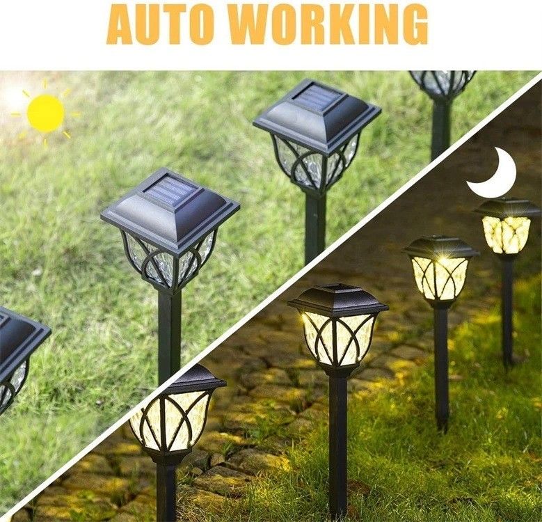 Lampe de jardin extérieure de jardin avec lampe de sol solaire à l'épreuve de l'eau