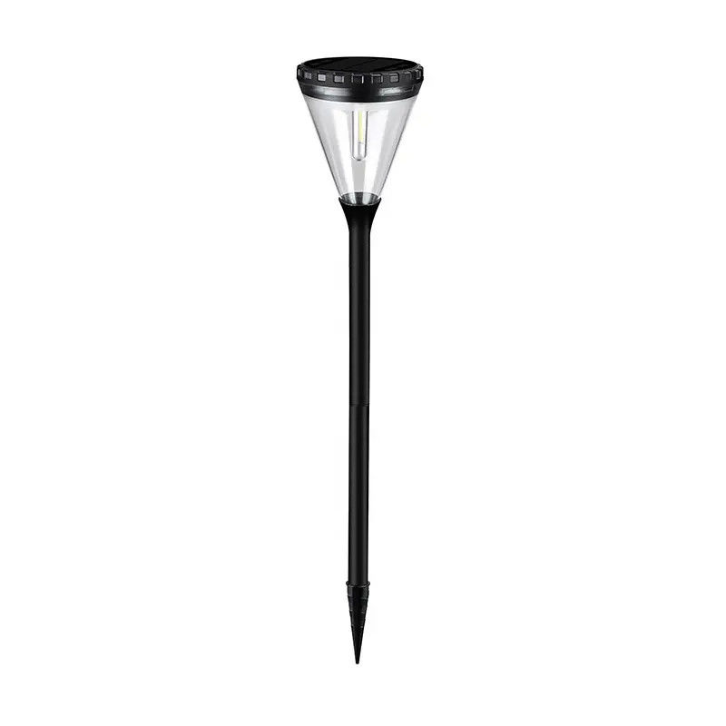 Indice de rendu des couleurs 80 Ra Outdoor alimenté par l'énergie solaire Blanc chaud 2 modes LED Lumières de pelouse de chemin de jardin