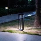 50000 heures de travail durée de vie capteur de mouvement solaire lampes de jardin à pelouse avec support de faible luminosité
