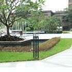 50000 heures de travail durée de vie capteur de mouvement solaire lampes de jardin à pelouse avec support de faible luminosité