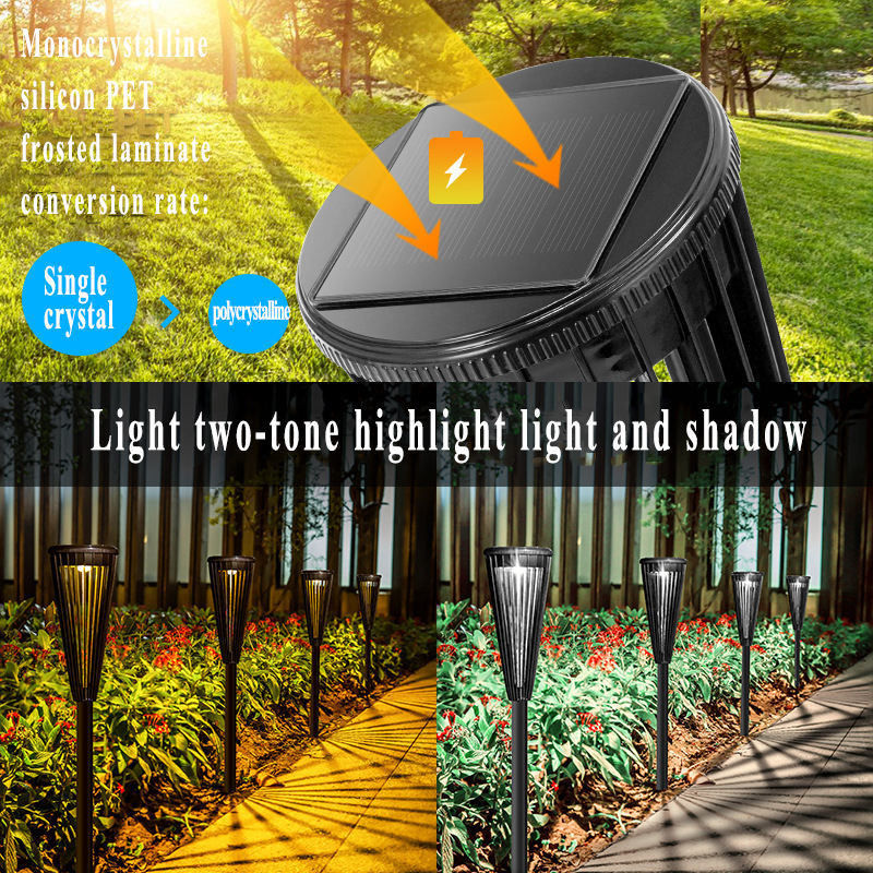 Lampes solaires à LED étanches à l'eau pour jardin de la cour de la villa Température de fonctionnement -10 60C