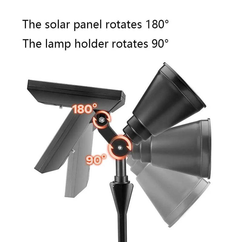Énergie solaire 4 projecteurs à LED Ip65 étanche à l'eau