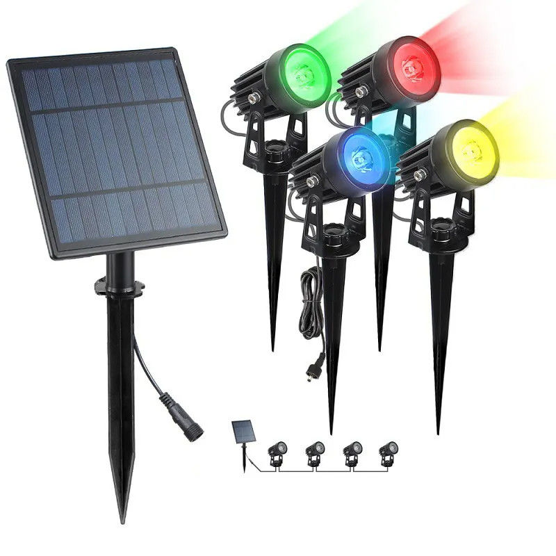 Lumière solaire de jardin extérieur ABS PC tout en un pilier LED clôture murale étanche 2024