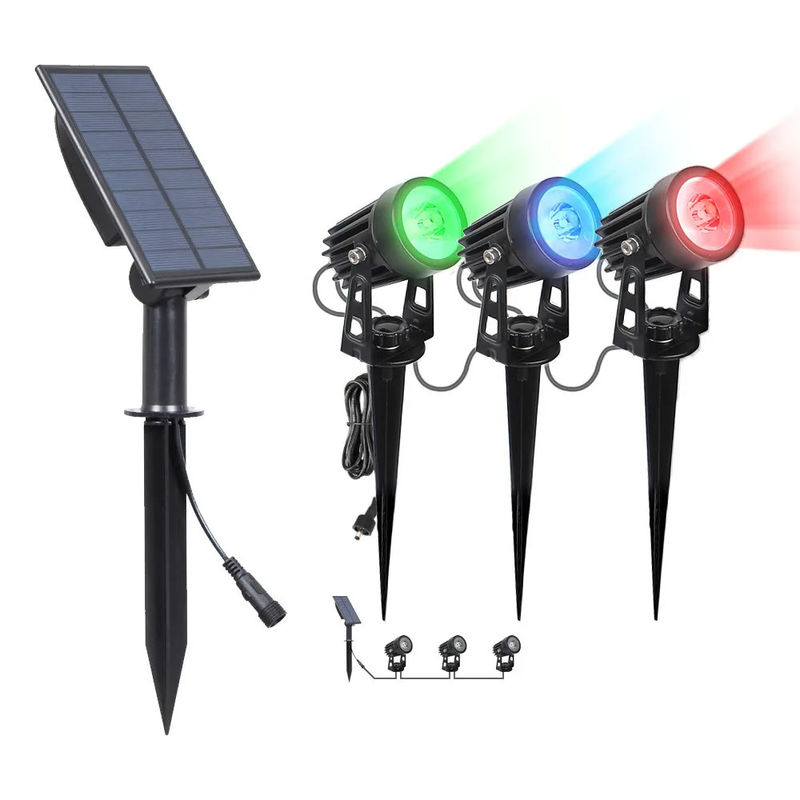 Lumière solaire de jardin extérieur ABS PC tout en un pilier LED clôture murale étanche 2024