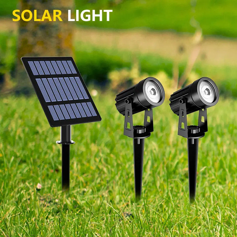 Lumière solaire de jardin extérieur ABS PC tout en un pilier LED clôture murale étanche 2024