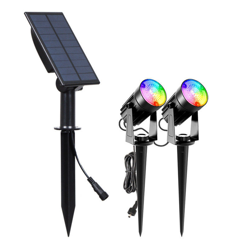 Lampes solaires Ip65 étanches Lampes de décoration de jardin en RGB Paysage blanc chaud/froid