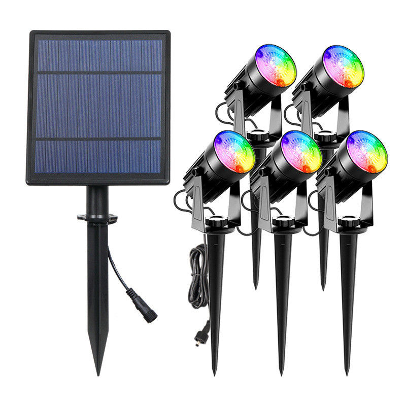 Alerte à la lumière du jour 2 modes Lumière LED à énergie solaire 4 en 1 projecteur solaire LED extérieur