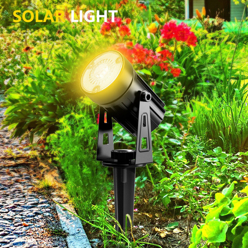 Alerte à la lumière du jour 2 modes Lumière LED à énergie solaire 4 en 1 projecteur solaire LED extérieur