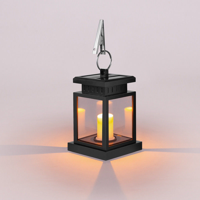 Lampe de rue résidentielle solaire en matériau ABS pour décoration de paysage rétro