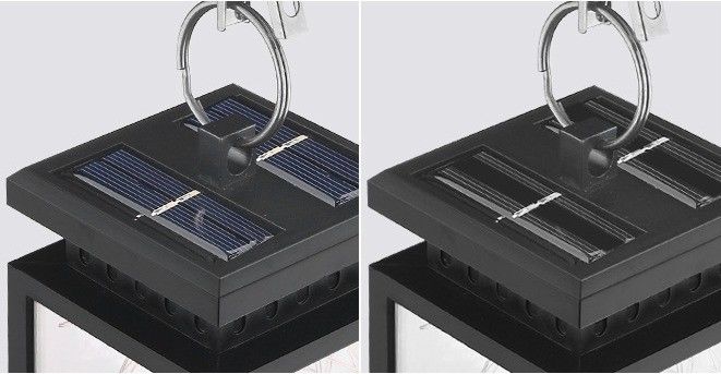 Lampe de rue résidentielle solaire en matériau ABS pour décoration de paysage rétro