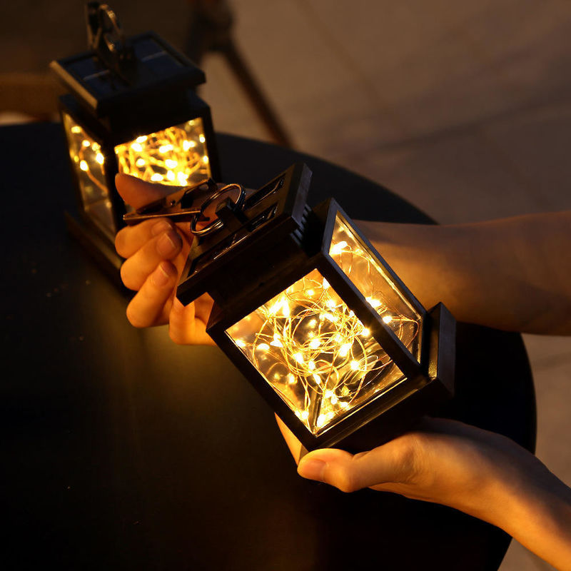 Chambres de jardin accrochées Arbres LED Nuit Lumières solaires Décoration de jardin extérieur Accroché