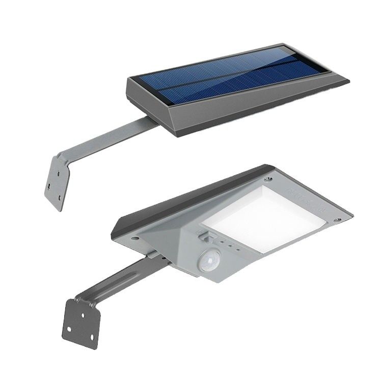 Lumière de rue solaire à LED, capteur de mouvement de la lampe extérieure imperméable à l'eau