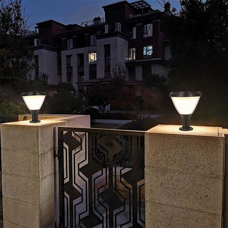 Lampe à colonne à fenêtre à LED moderne pour la décoration de jardin de patio polyvalente