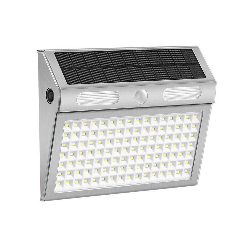 4 modes d'éclairage Lumière de porche extérieure solaire avec capteur de mouvement IP65