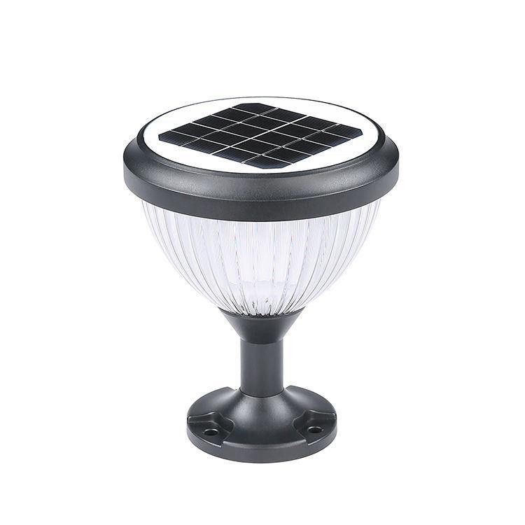 Lampe à tête à colonne solaire pour l'éclairage extérieur du patio