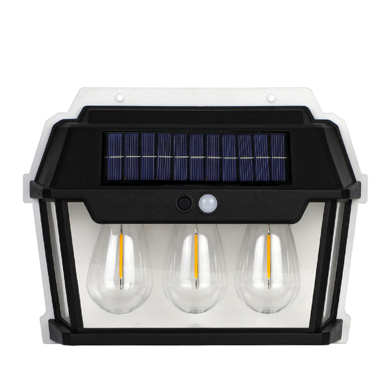 Lumière à trois sources lumineuses personnalisables à charge solaire à induction pour PC ABS