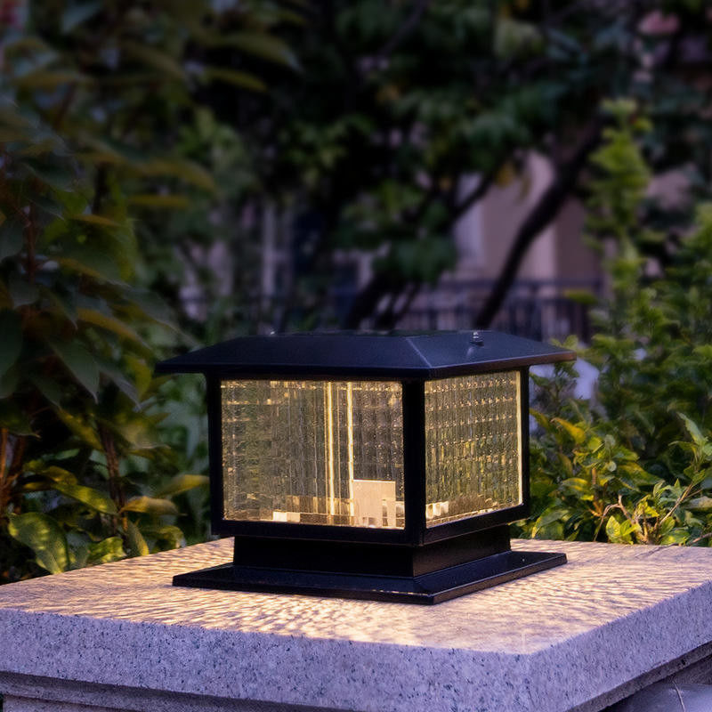 Lampe à poignée à LED solaire moderne extérieure pour éclairage de jardin de parc Voltage d'entrée V 3.7V