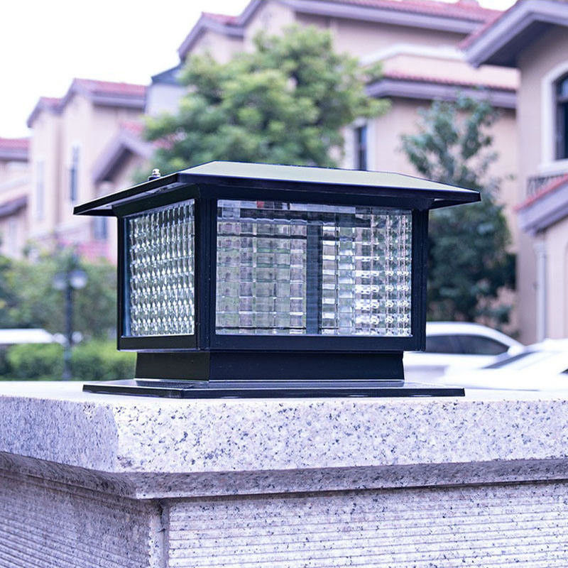 Lampe à poignée à LED solaire moderne extérieure pour éclairage de jardin de parc Voltage d'entrée V 3.7V