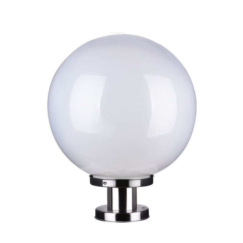 360° Angle de faisceau rond Lumières de poste de clôture solaire en plastique avec minuterie à distance et 3 couleurs