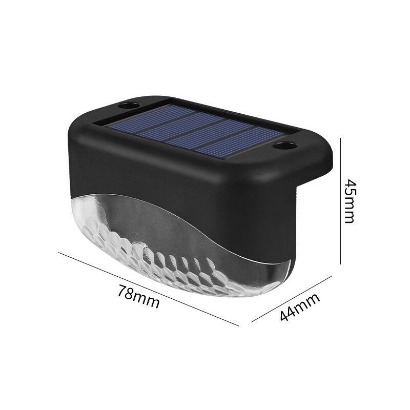1.2V Voltage d'entrée LED extérieur Lampes d'escalier à énergie solaire pour éclairage des murs de jardin