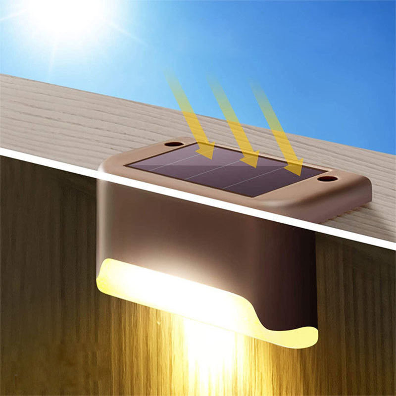 1.2V Voltage d'entrée LED extérieur Lampes d'escalier à énergie solaire pour éclairage des murs de jardin