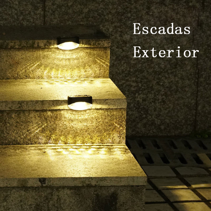 1.2V Voltage d'entrée LED extérieur Lampes d'escalier à énergie solaire pour éclairage des murs de jardin