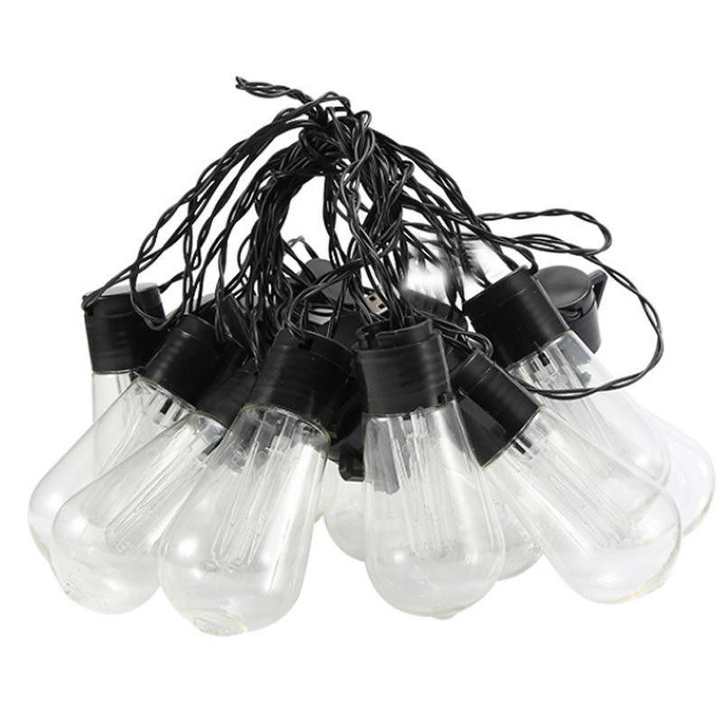 Lumières solaires LED Edison ampoule pour décorations de Noël extérieures patio 6lm 1-