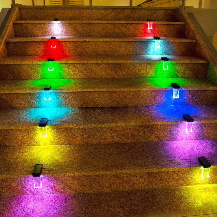 Lumière de pont à capteur solaire LED extérieure Lampes d'escalier LED IP65 imperméable à l'eau CRI Ra 70 pour l'extérieur